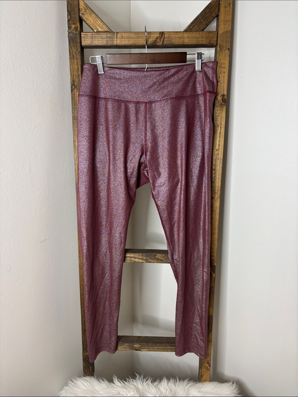 tek gear Rose Metallic High-Rise Leggings Size XL